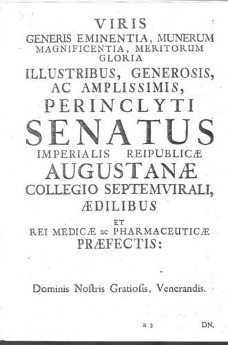 Particolare Farmacopea Augustana